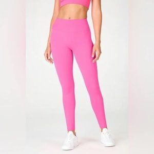 NWOT Fabletics SculptKnit High-Waisted Neon Pink Active Wear Leggings